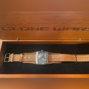 Collectors Item..Fossil Star Wars The Clone Wars Watch Brown Leather LI2525
